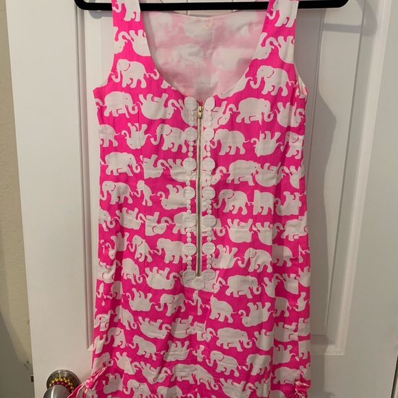 Lily Pulitzer elephant print shift dress - Picture 2 of 3